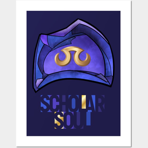 Scholar Soul - FF14 Job Crystal T-Shirt Wall Art by SamInJapan